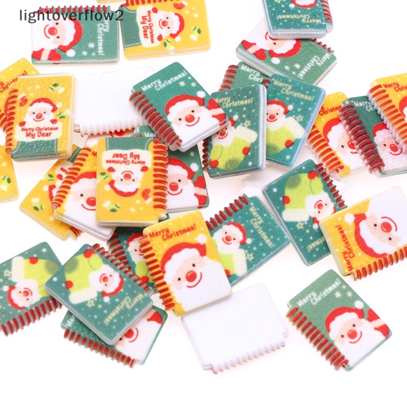 Set 4 Mô Hình Vớ Giáng Sinh mini Bằng Nhựa resin diy Trang Trí Nhà Búp Bê