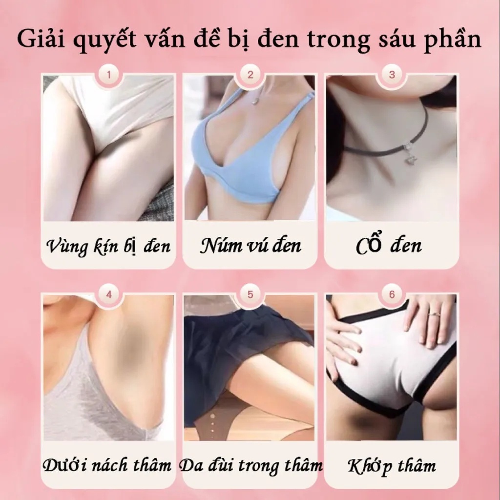 dưỡng ẩm Kem tẩy trắng da 60g Kem làm trắng vùng da dưới cánh tay Vùng kín Làm trắng đầu gối/khuỷu tay