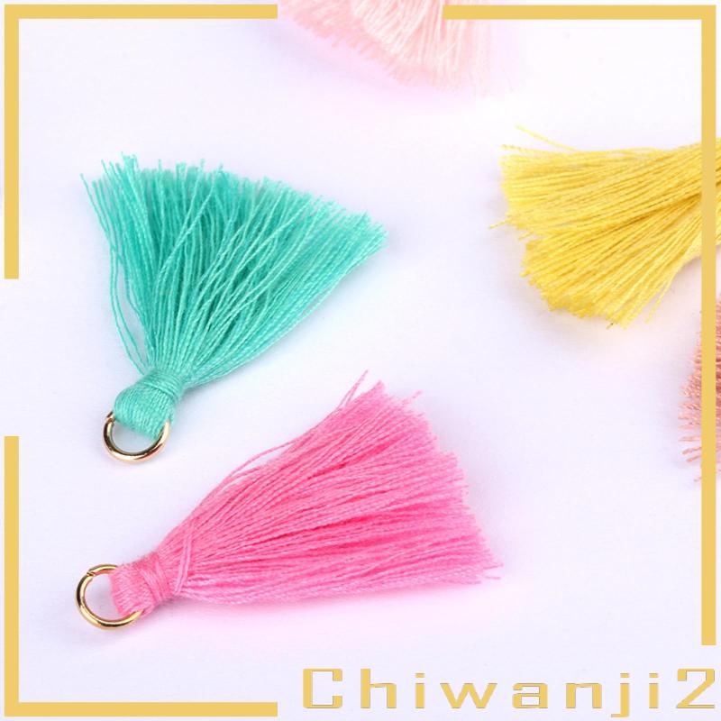 Bộ 100 Dây Tua Rua Lụa Nhiều Màu Sắc 3.5cm 100 Cái 3cm
