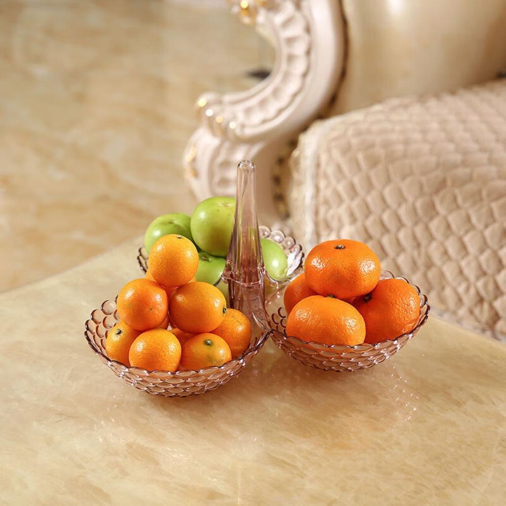 Mxmio Khay Nhựa Nhiều Tầng Đựng Trái Cây Khô Bánh Kẹo Phong Cách Châu Âu