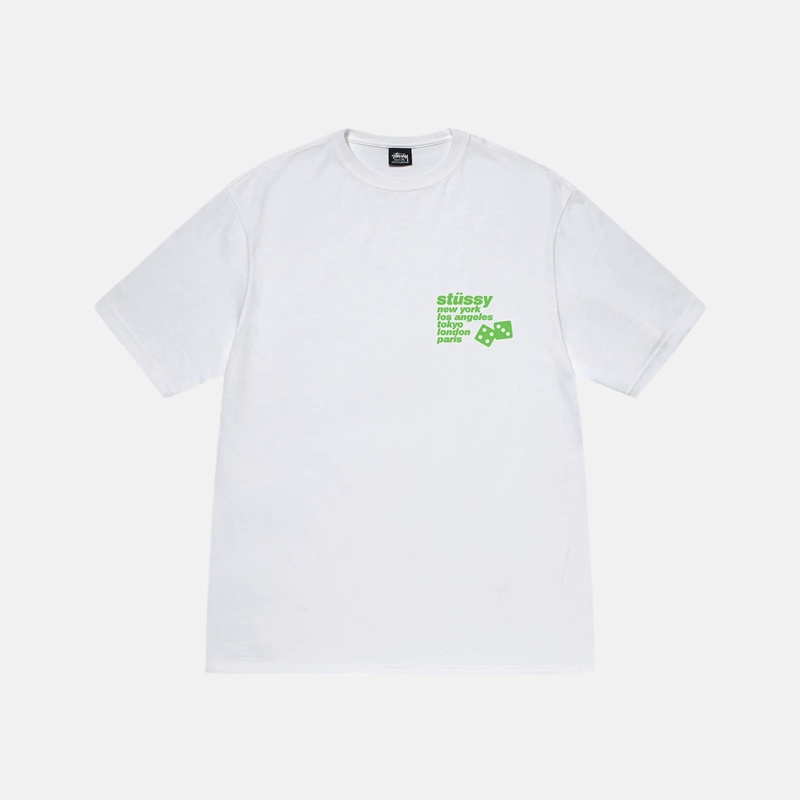 Blbasi blbasi Áo Thun cotton Tay Ngắn Dáng Rộng In logo Xúc Xắc Thời Trang Mùa Hè Cho Cặp Đôi