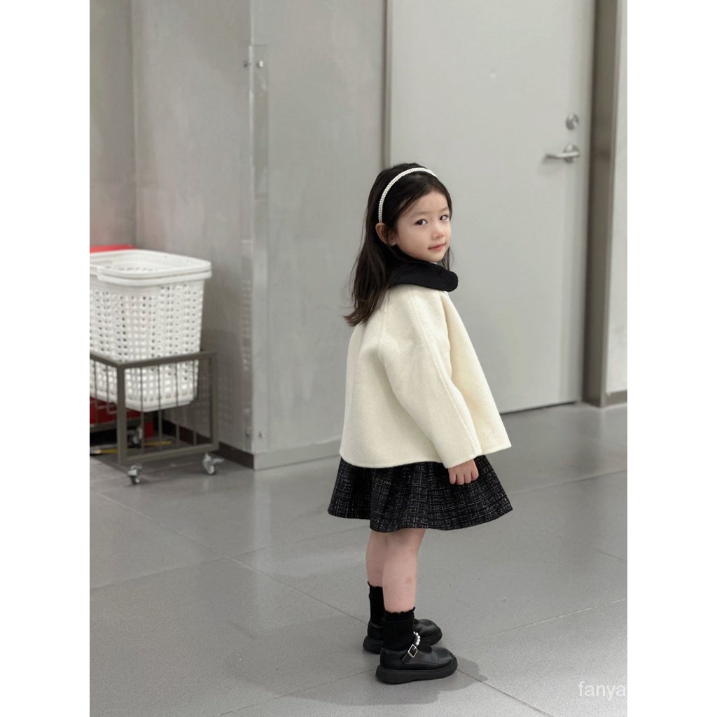 Mới Áo Khoác Len Thu Đông Phong Cách Hàn Quốc Hợp Thời Trang Cho Bé Gái xiaoxiang 2023 jpi3