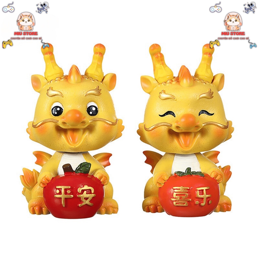 Mô Hình Tượng Rồng Tài Lộc Bằng Nhựa resin Trang Trí Bàn Làm Việc, Ô tô