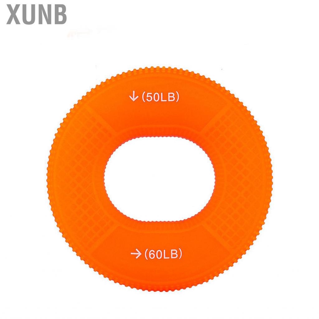 Xunb Ring Hand Exerciser Portable Silicone Dual Strength Improve Circulation Finger