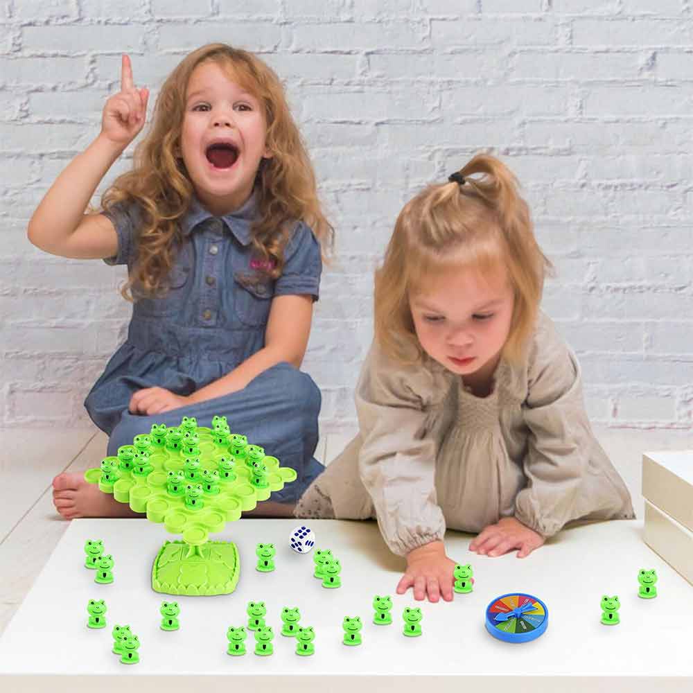 Table Games Frog Balance Tree Multiplayer Game Kids Educational Toy Parent-Child Interaction Children's Puzzle