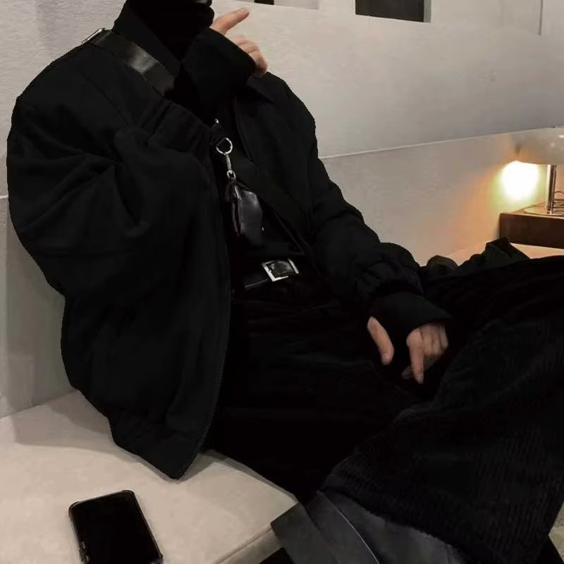 Áo Khoác Kaki Hai Lớp Dáng Rộng Phong Cách Hàn Quốc Hợp Thời Trang Cho Nam