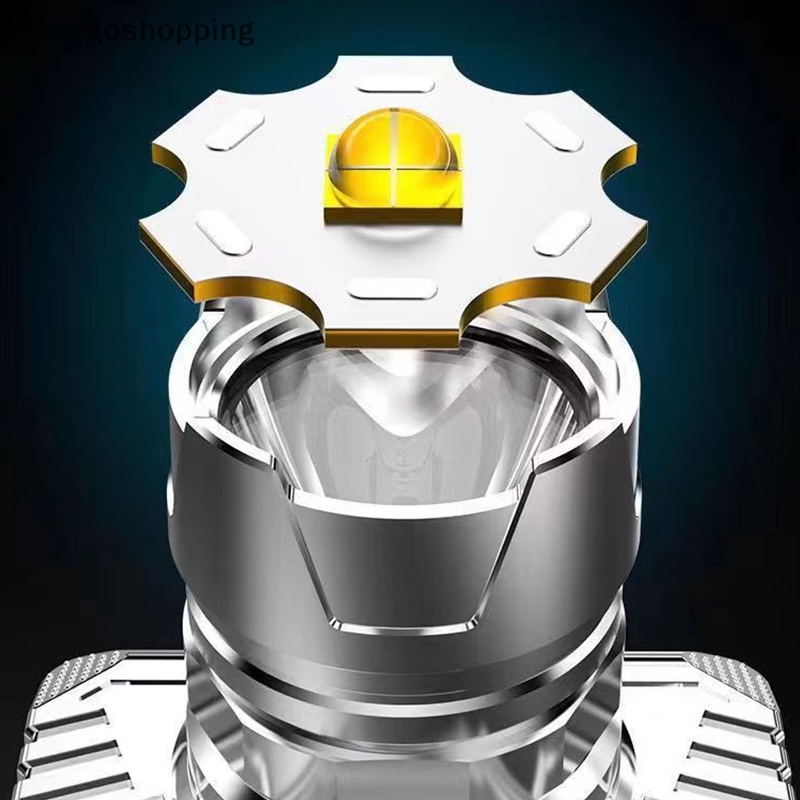 Đèn Pin Đội Đầu Sạc usb Chống Thấm Nước Có Màn Hình Hiển Thị Nguồn Điện vn