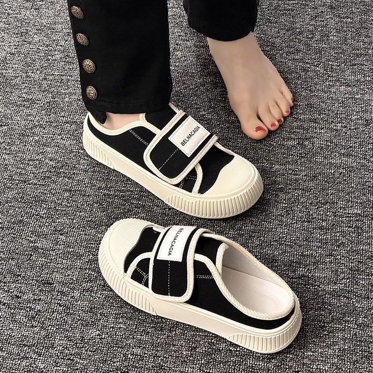 Giày Thể Thao Vải canvas Đế Dày Phong Cách Mới 2023 Cho Nữ