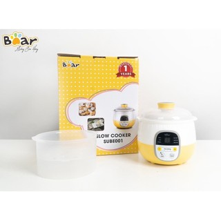 Nồi nấu cháo chậm bear, nồi nấu cháo cho bé chính hãng bear 0,8l và 1,6l - bản tiếng việt