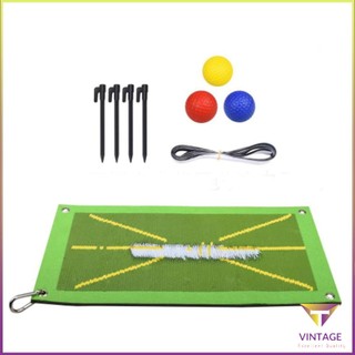 Golf Training Mat Set Divot Practice Swing Detection Batting
