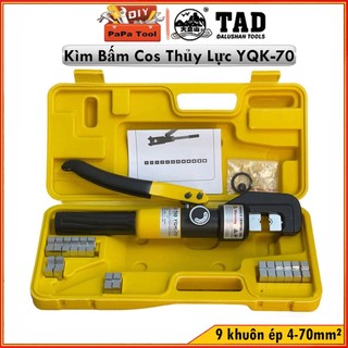 Kìm bấm cos thủy lực papatools tad yqk-70 9 khuôn 4 đến 70mm2, dụng cụ chuyên dụng