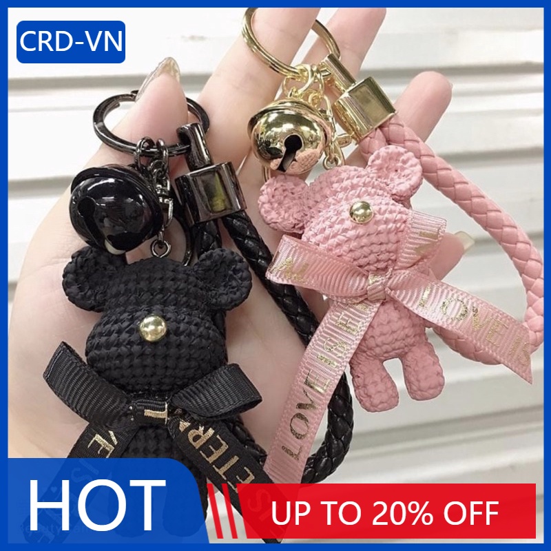 [CRD] Móc Khóa Gấu Nơ Dễ Thương Hình Hoạt Hình - Phụ Kiện Để Bàn Túi Xách Điện Thoại