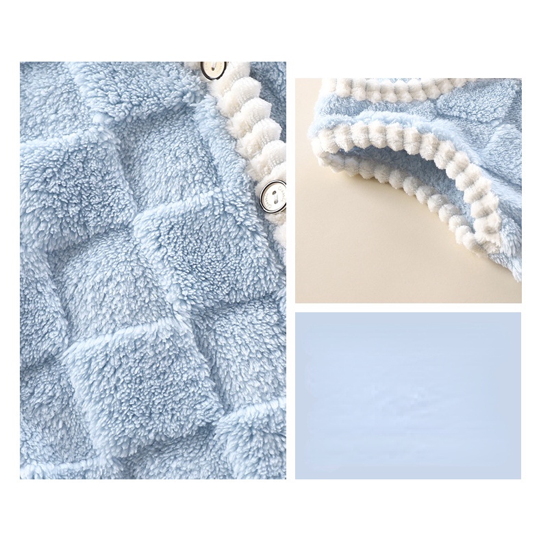 Áo Khoác Lông Cừu Không Tay Cổ Chữ v Thời Trang Thu Đông Cho Bé 73-120cm