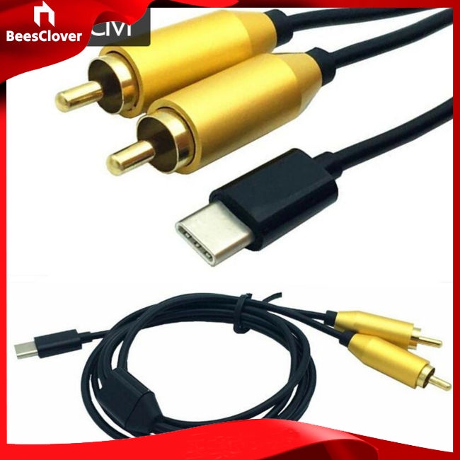 Dây Cáp Kết Nối Tín Hiệu video av Hai Đầu rca Sang type-c