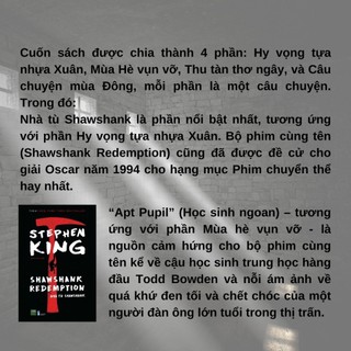 Sách - Shawshank Redemption - Nhà Tù Shawshank ( Stephen King )