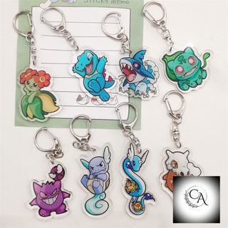 Mặt dây chuyền Pokémon, mặt dây chuyền ngoại vi Pikachu, móc khóa Pokemon, móc khóa anime acrylic