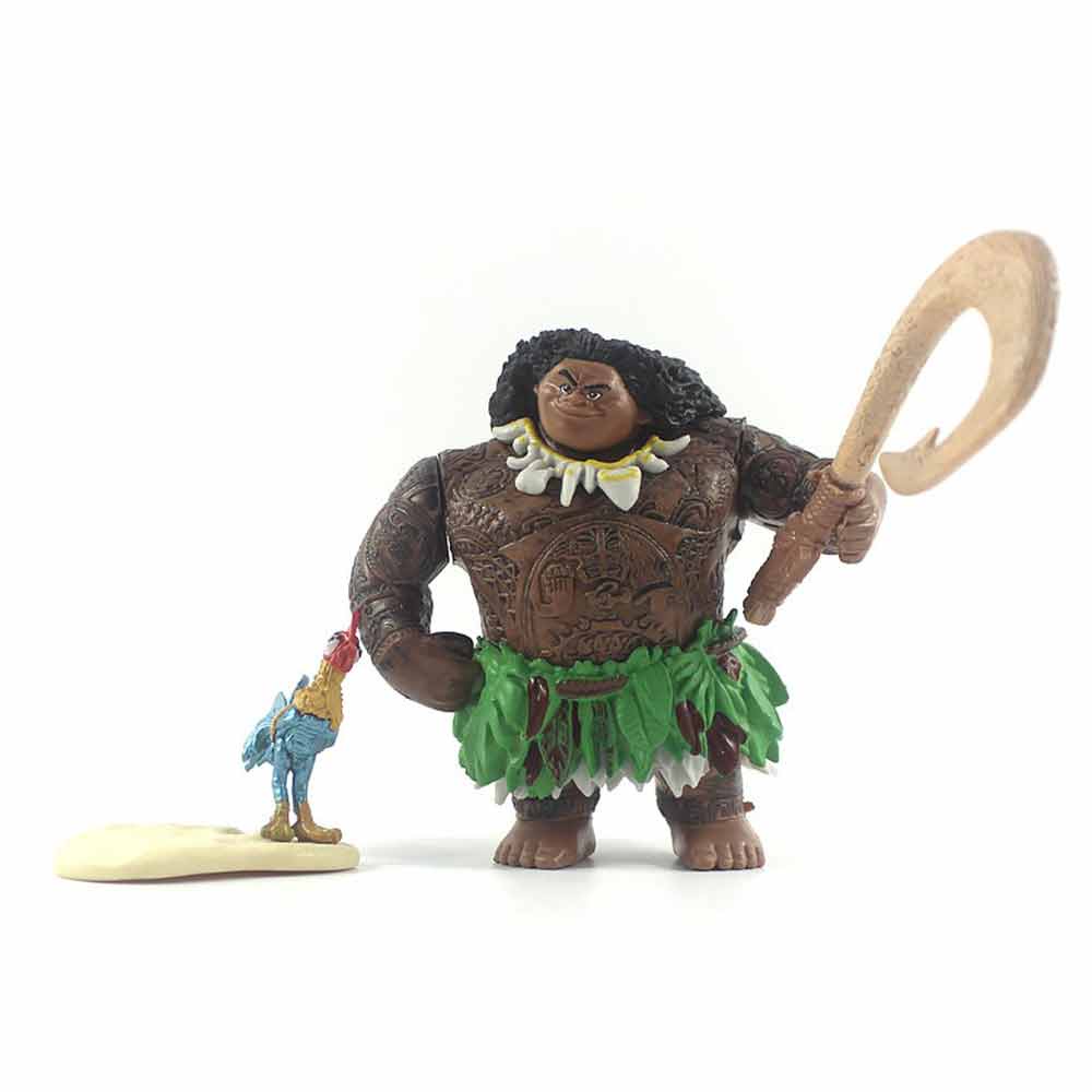6pcs Ocean Odyssey figurines, Moana cake toppers, decorative toys, baking