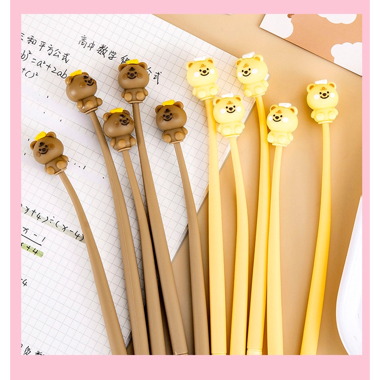 Bút bập bênh gấu dễ thương Bút thi đồ dùng học sinh văn phòng phẩm sáng tạo Văn phòng phẩm phần thưởng quà tặng năm mới