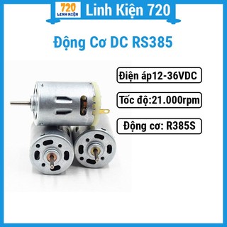 Động cơ dc rs385 12-36vdc, tốc độ cao