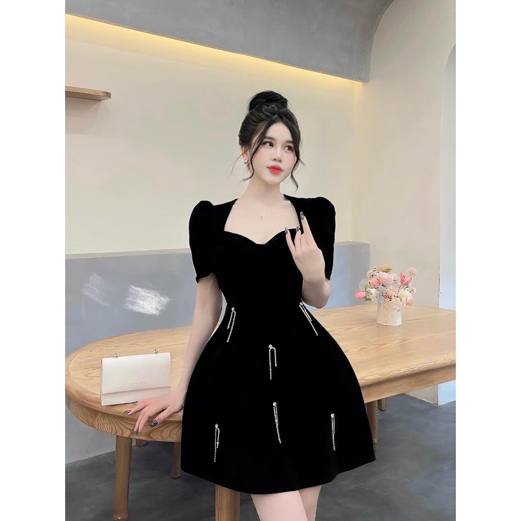 60-90KG ĐẦM NHUNG NƠ TUA ĐÁ BIGSIZE VƯƠNG NGỌC HÂN