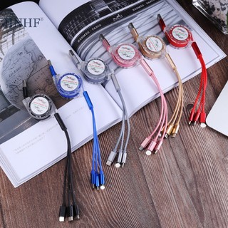 Dây Cáp Sạc Nhanh usb Đa Năng 3 Trong 1 Cho iphone & android