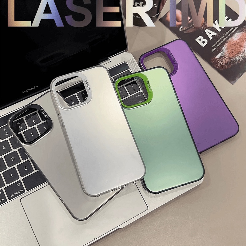 Ốp lưng Matte Laser Samsung Galaxy A54 A34 A24 A14 A73 A53 A52 A52S A23 A13 4G 5G Colored silver Soft Edge Anti-fall Hard Phone Back Case Cover CYD 01