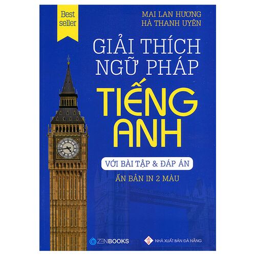 Sách Giải Thích Ngữ Pháp Tiếng Anh Với Bài Tập & Đáp Án (Ấn bản in 2 màu)