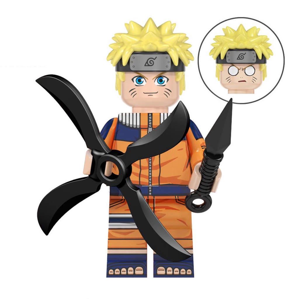 Naruto Bộ Đồ Chơi Lắp Ráp Mô Hình Nhân Vật Hoạt Hình Tái Sử Dụng Được