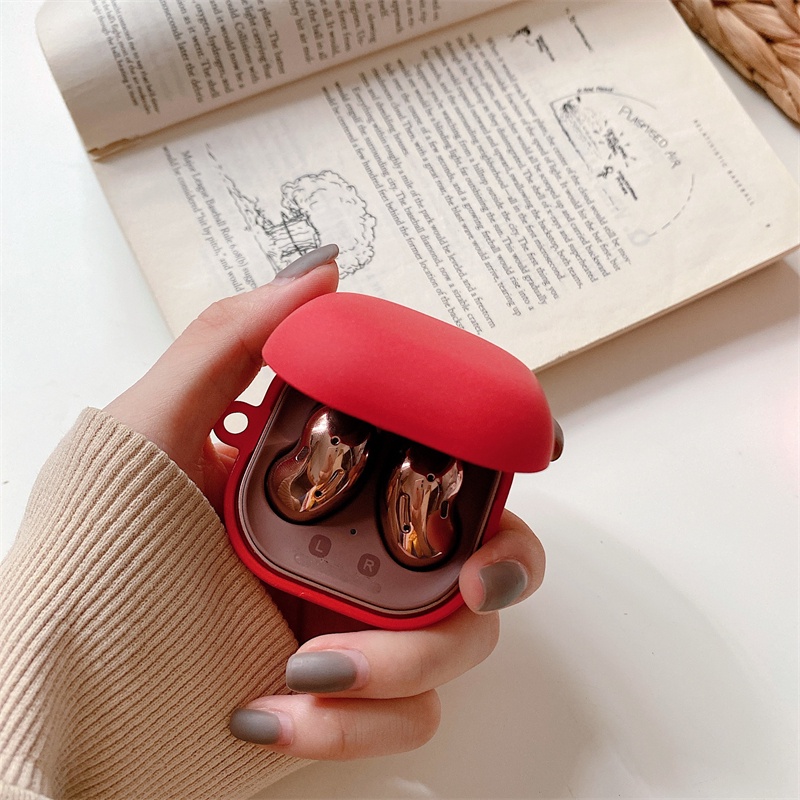 Bao Da Điện Thoại pc Cứng Màu Trơn Đơn Giản Cho Samsung Galaxy Buds FE / Buds Pro / Buds 2 / Buds2 Pro Ốp