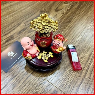 Bàn thờ thần tài để bàn, bàn thờ mini làm việc cầu tiền tài, bàn thờ mini để bàn