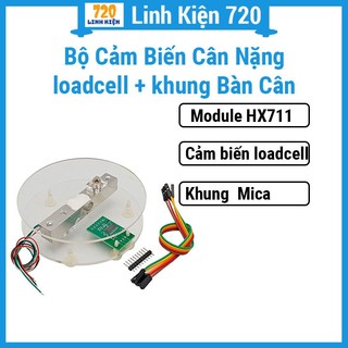 Bộ cảm biến cân nặng loadcell + khung bàn cân mica 1kg/5kg/10kg/20kg nhỏ gọn, trọng lượng nhẹ, dễ dàng sử dụng