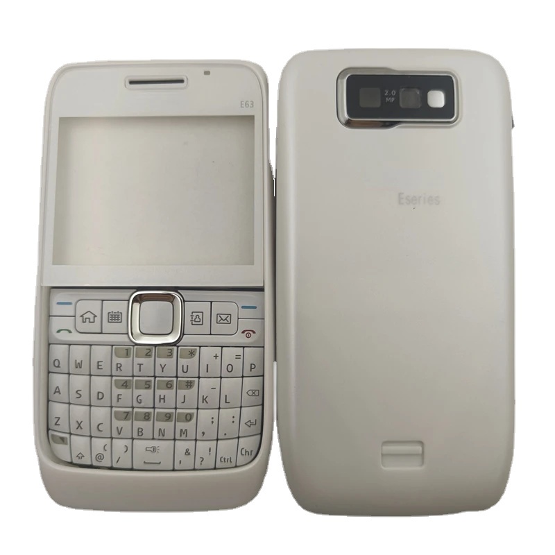 Dành Cho Nokia E63 Full Complete Vỏ Điện Thoại Di Động + Sửa Chữa Bàn Phím Tiếng Anh Thay Thế Các Bộ