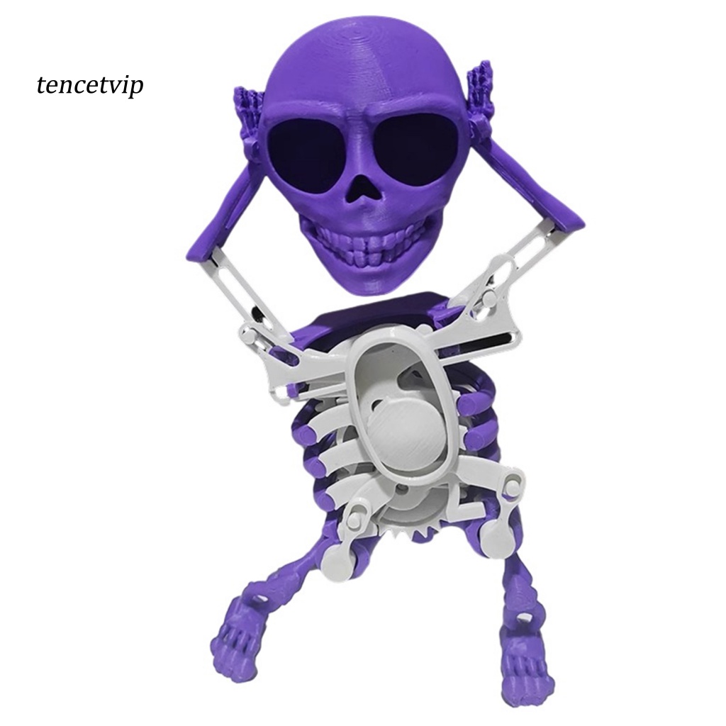 Vip no Pin Đồ Chơi Bằng Nhựa mini In 3d Hình Bộ Xương Nhảy Múa Lên Dây Cót Quà Tặng Cho Trẻ Em Không Cần Pin Kiểu Nam Á
