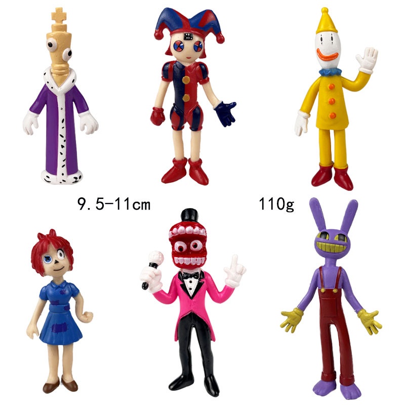 Set 12 Mô Hình Nhân Vật Phim Hoạt Hình the amazing Bằng pvc Chất Lượng Cao Trang Trí Bàn Làm Việc