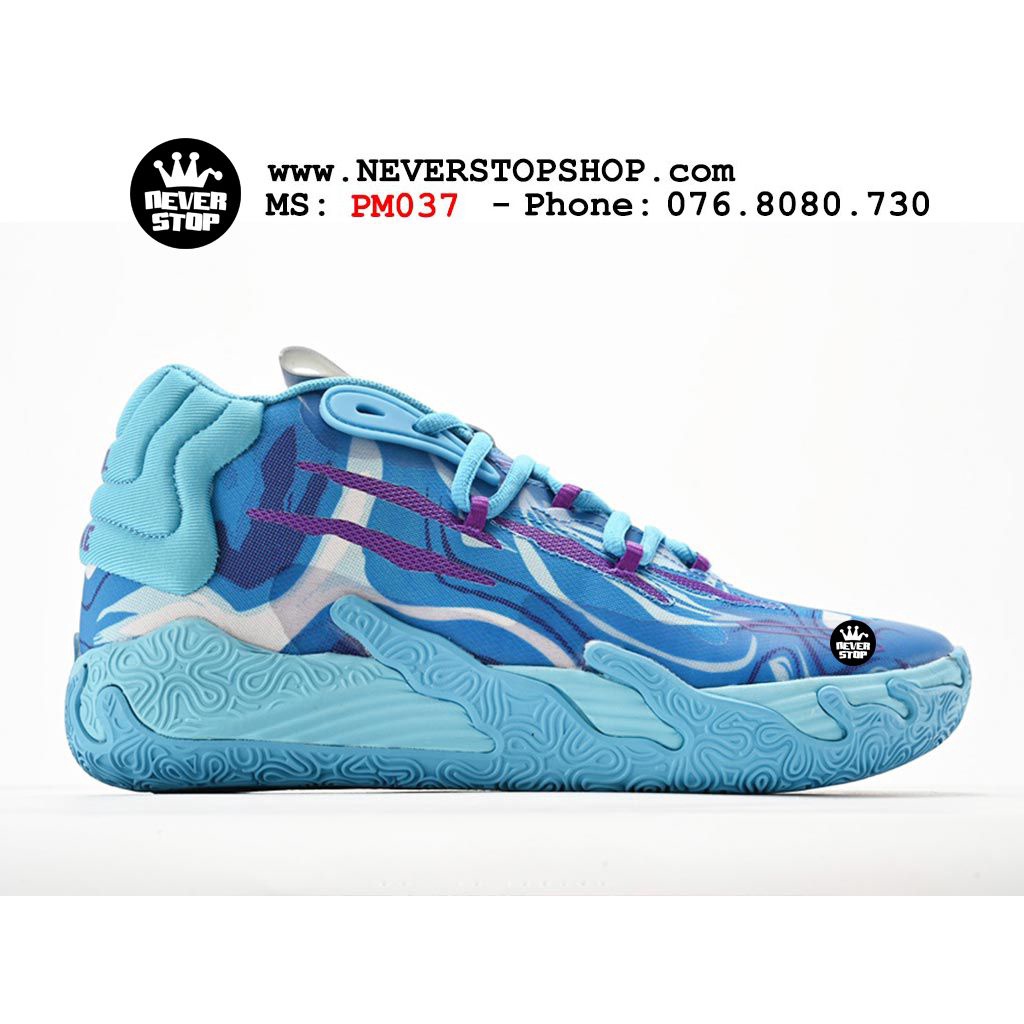 Giày PM MB 03 BLUE chuyên bóng rổ thể thao, mẫu mới hàng loại tốt chất lượng cao  | NeverStopShop.com