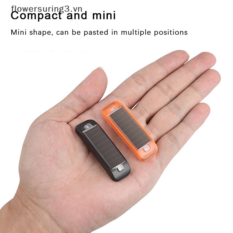 # Hot # Đèn led mini Cảnh Báo Ban Đêm Không Dây Sử Dụng Năng Lượng Mặt Trời Chống Trộm