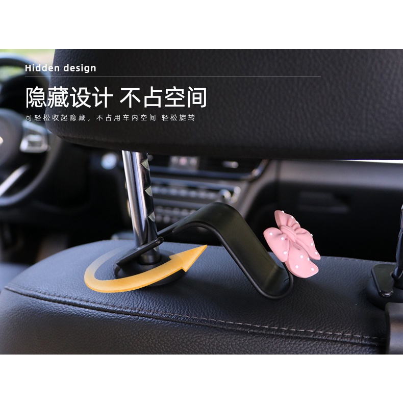 Móc Treo Đồ Hình Thỏ Dễ Thương Đa Năng Gắn Sau Lưng Ghế Xe Hơi