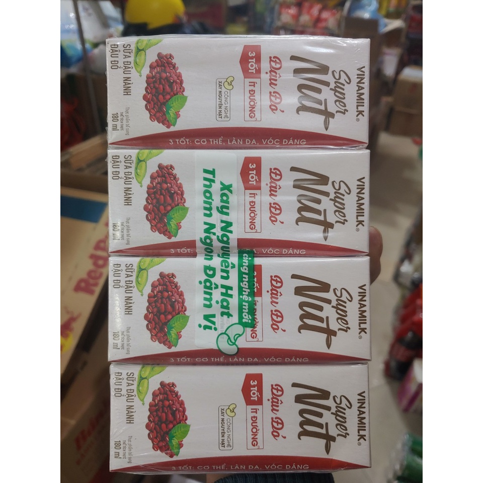 Sữa đậu nành Hạt Vinamilk Vỉ 4h x 180ml