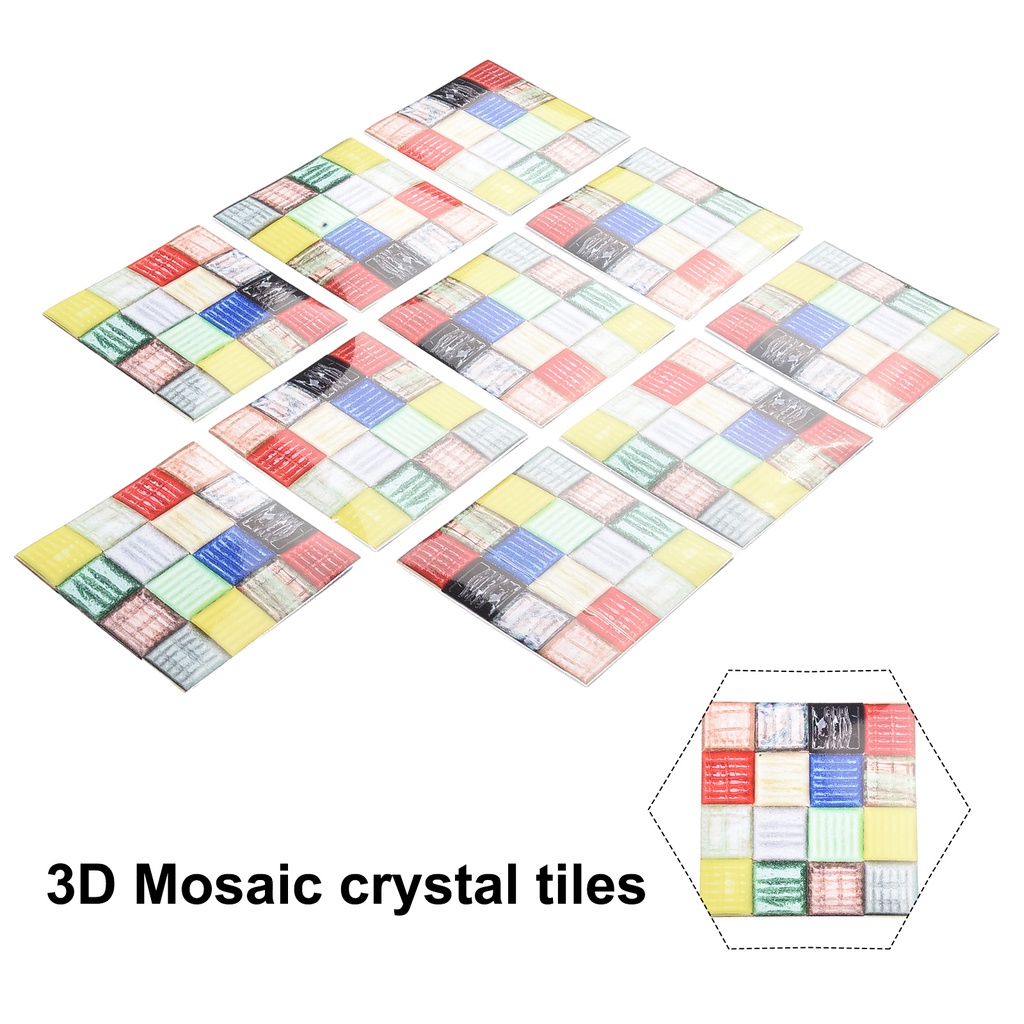 Set 10 Sticker Dán Tường Chống Dầu 10 * 10cm