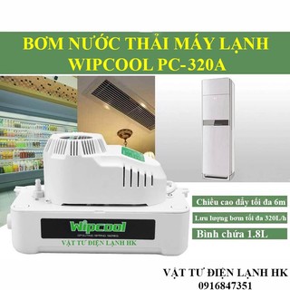 Bơm nước thải máy lạnh wipcool pc-320a 6m, máy bơm xử lý nước ngưng điều hòa wipcol hàng tốt
