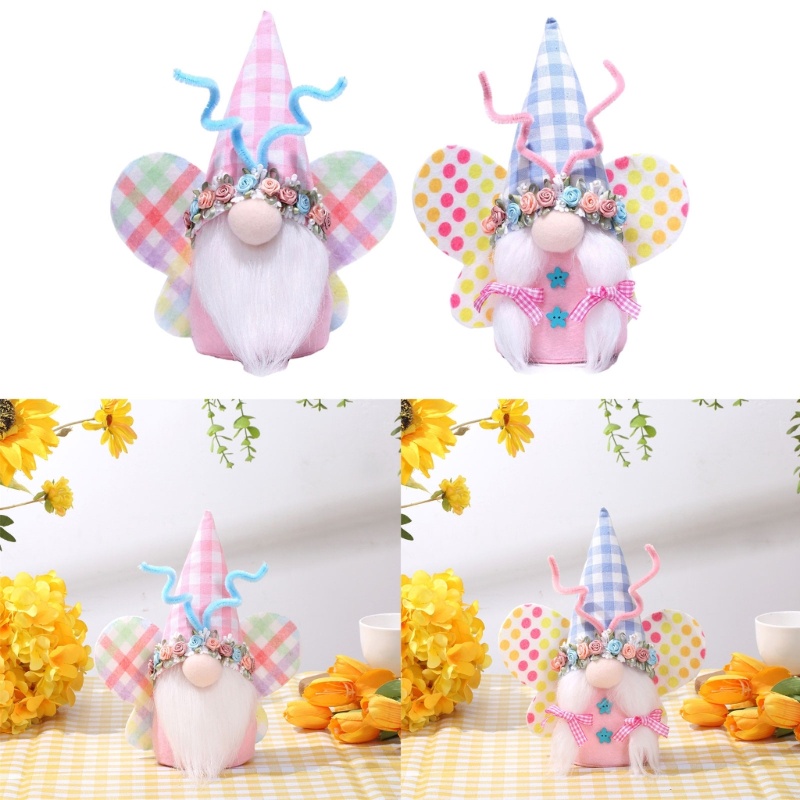 YU Gnomes Đồ trang trí sang trọng để trang trí lễ hội tại nhà Búp bê vô danh Lễ Phục sinh Gnomes Đồ 