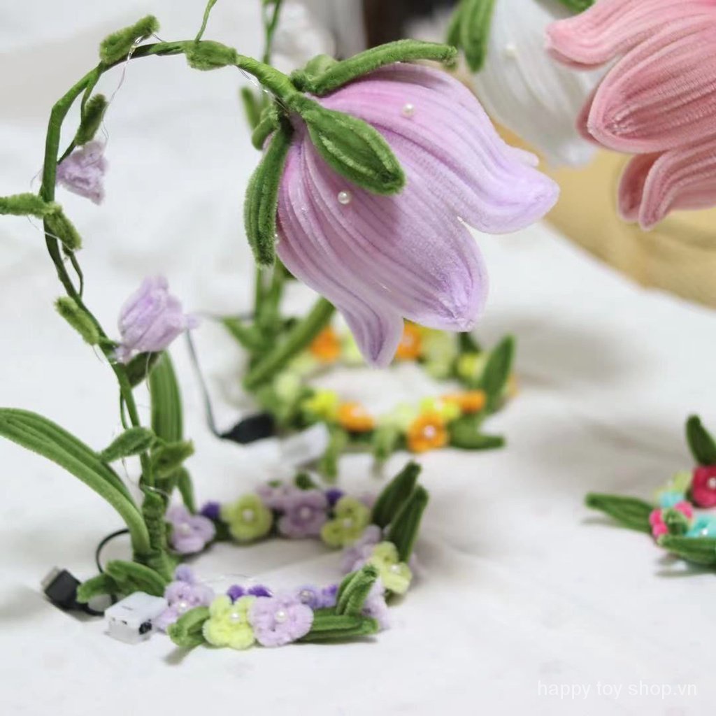 Lily of the valley Lồng Đèn Xoắn Làm Thủ Công diy Làm Quà Tặng Sinh Nhật Bạn Gái Sáng Tạo Trang Trí