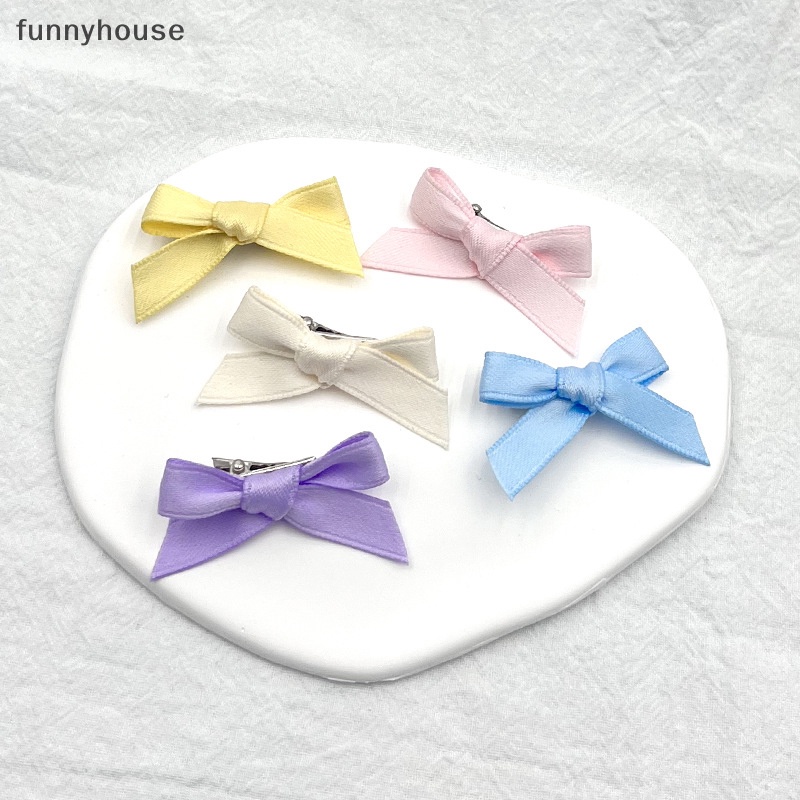 Kẹp Tóc Nơ Ruy Băng Nhiều Màu Sắc Dễ Thương Thời Trang Cho Nữ yht