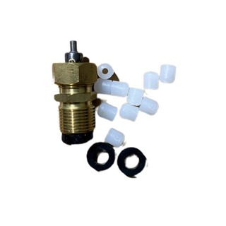 Đầu sạc chiết gas mini từ bình gas 12kg sang bình gas lon mini du lịch,cục xạc ga +tặng 10 nút nhựa nối xạc và ron đen