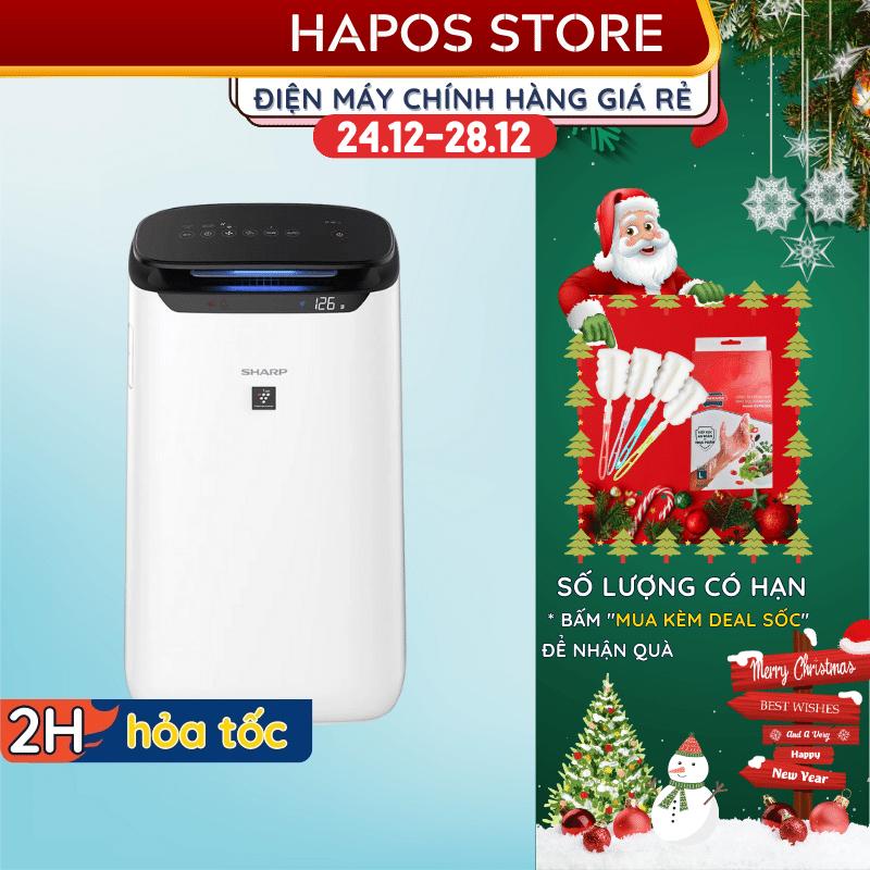Máy lọc không khí Sharp Inverter Chính hãng diện tích 48m², Air Purifier tiết kiệm điện FP-J60E-W - HAPOS OFFICIAL