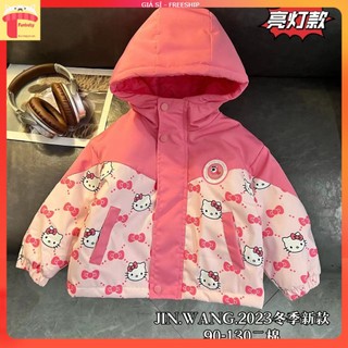 Áo phao bé gái, Áo khoác cho bé 1-6 tuổi siêu nhẹ in hình ngộ nghĩnh kiểu dáng khỏe khoán thời trang