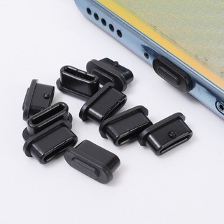 1 / 10 Nút Bịt Cổng Sạc Type C Màu Đen Chống Bụi