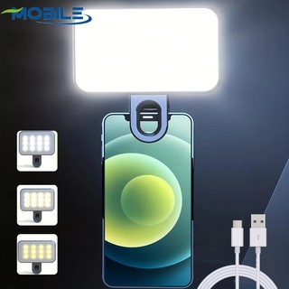 Kẹp Gắn Đèn LED Mini 3 Chế Độ Hỗ Trợ Chụp Ảnh / Quay Video / Trang Điểm / Phát Sóng Trực Tiếp Cho Điện Thoại / Máy Tính