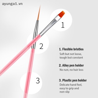 Set 15 Cọ Vẽ Móng Tay Nghệ Thuật