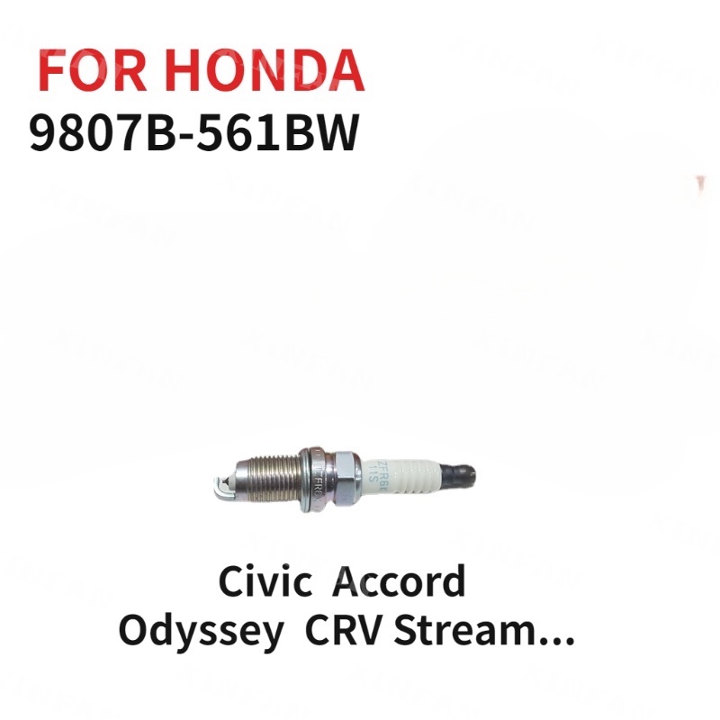 Bộ 4 Bugi Đánh Lửa Honda NGK Iridium IZFR6K11 Civic FD1 FD2 Accord Odyssey RB1 CRV Stream RSZ 1.8 2.